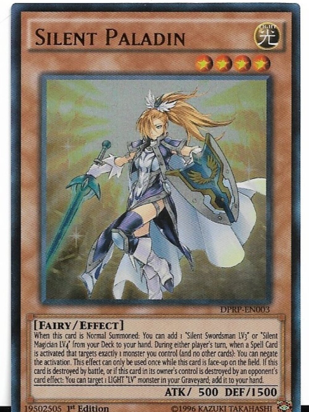 Yu-Gi-Oh Silent Paladin DPRP-EN003 Holo LP